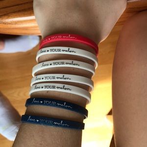 Collection of 7 Love Your Melon bracelets